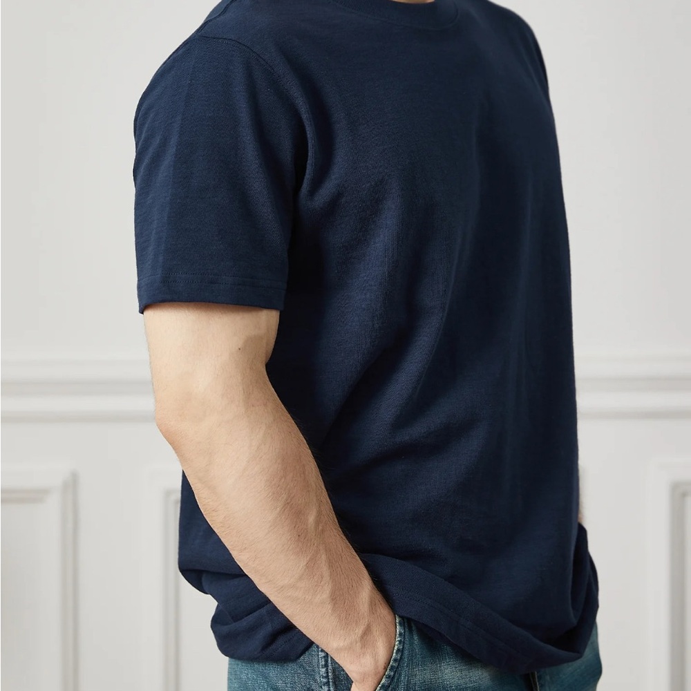 NWT men’s Navy Blue Short Sleeve Tee by Time Catcher Small cotton - Picture 11 of 11
